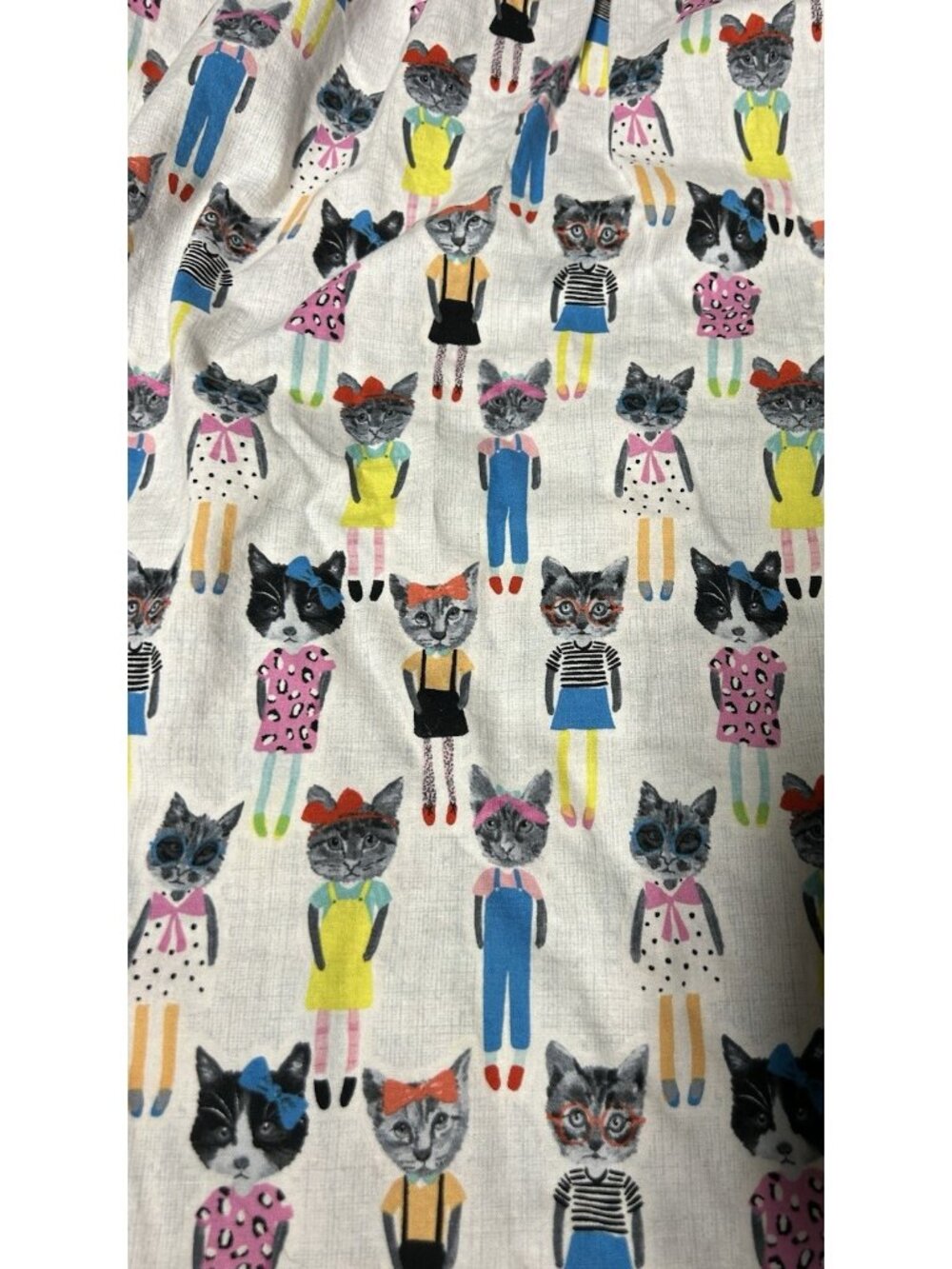RetroLicious PLus Size 3X All Over Novelty Anthropomorphic Cat Print Skirt